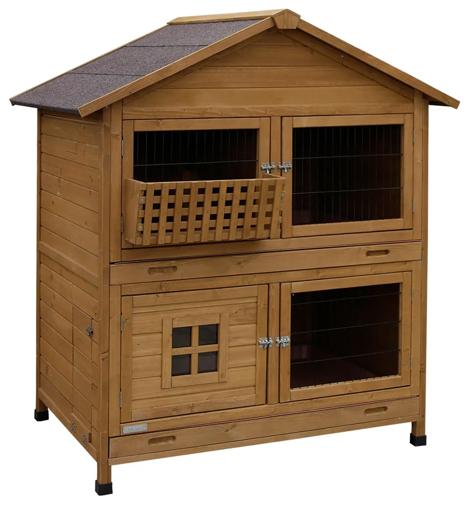 kerbl-pet-cage-rongeurs-s-dtirol-125-x-87-x-142-cm-bois-clapier-lapins image 1