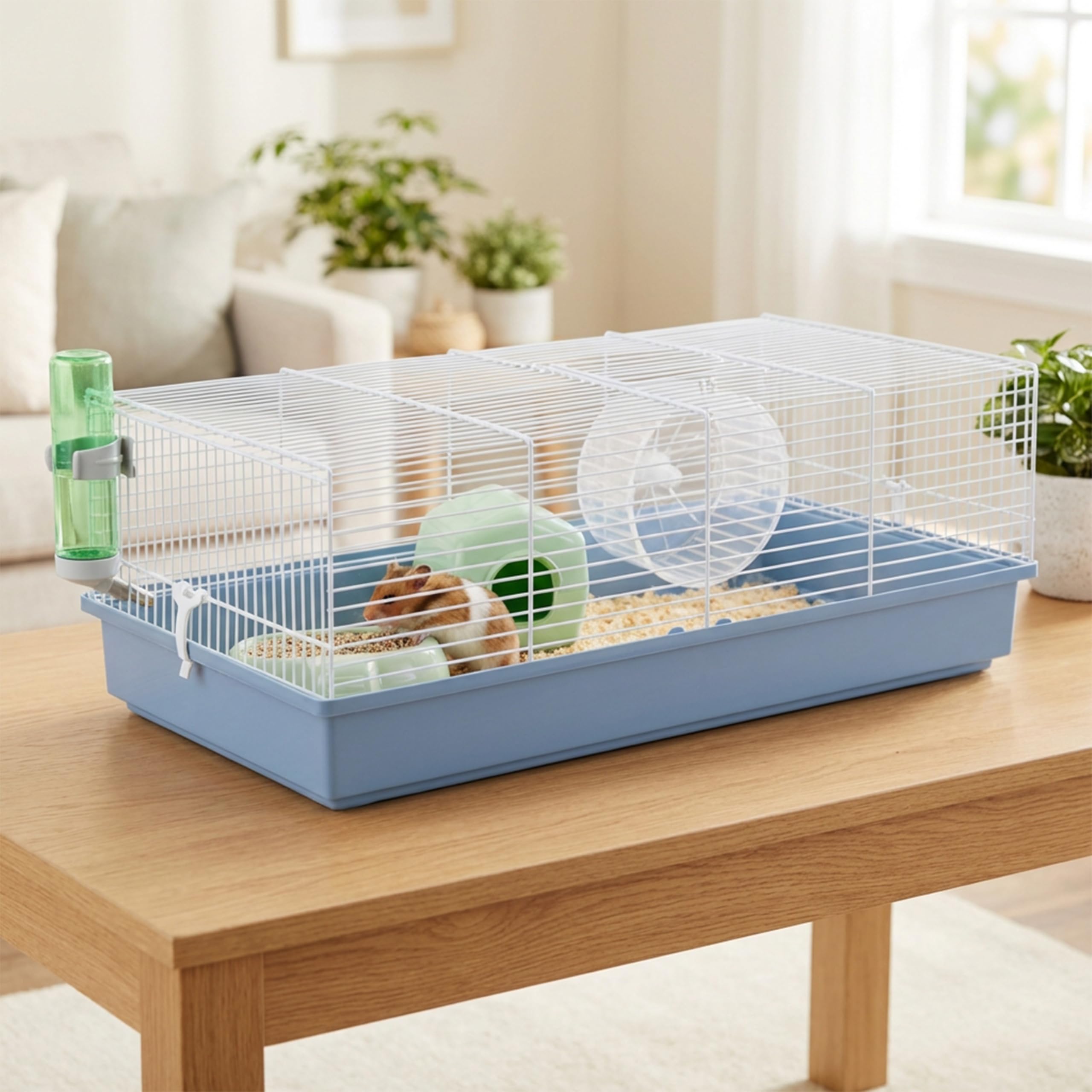 ferplast-criceti-11-cage-pour-hamster-57-5x31x-h21-5-cm-avec-mangeoire-abreuvoir image 2