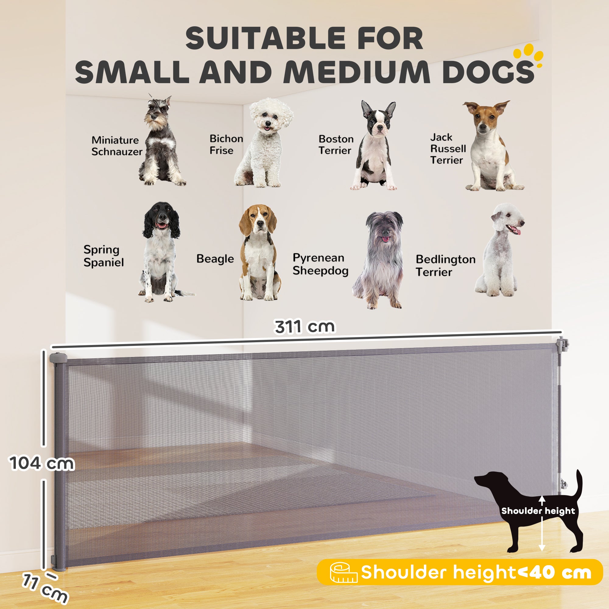 pawhut-barri-re-r-tractable-animaux-jusqu-300-cm-grise image 5