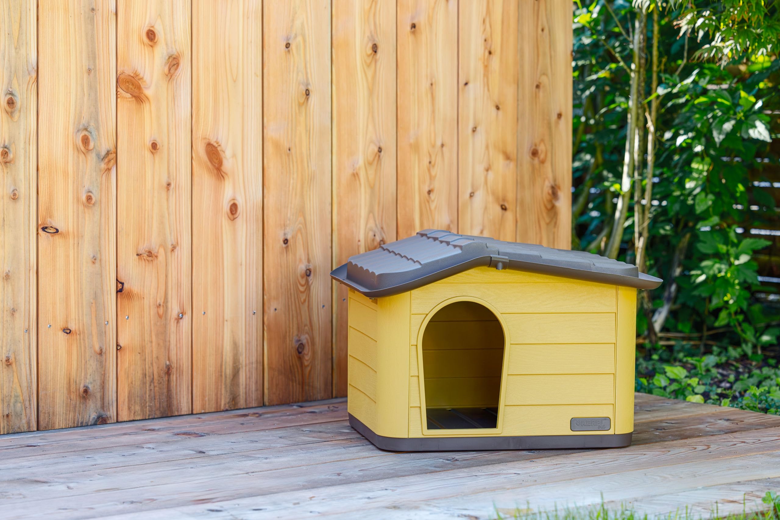 kerbl-pet-paola-eco-maison-chat-miel-noir-60x51x41-cm-plastique-recycl image 2