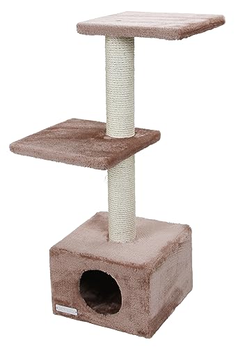 kerbl-arbre-chat-venus-sweet-30-x-30-x-85-cm-beige-gris image 6