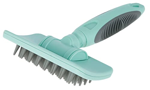 kerbl-brosse-de-massage-pour-chat-et-chien-turquoise-gris-18-x-12-cm image 4