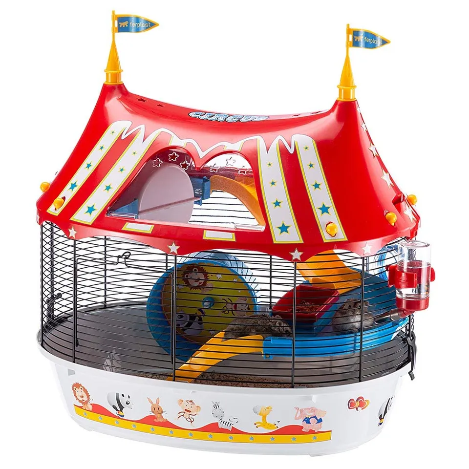 ferplast-circus-fun-cage-3-tages-pour-hamster-et-souris-49-5-x-34-x-42-5-cm-noir image 1