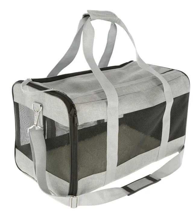 kerbl-pet-sac-de-transport-casual-gris-41-x-28-x-29-cm-pour-petits-chiens image 1