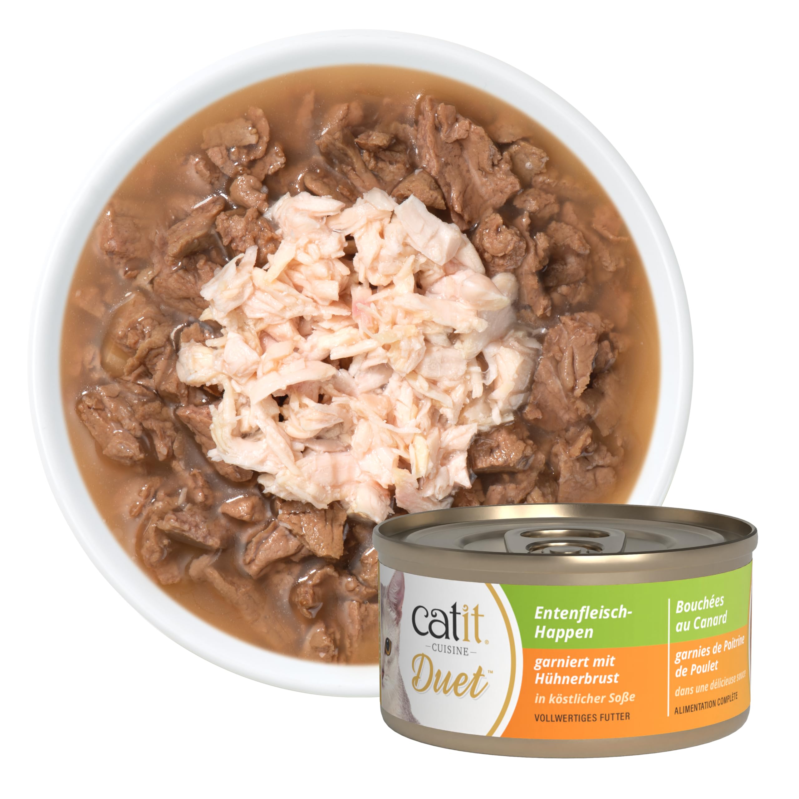 catit-cuisine-duet-canard-poulet-sauce-75g-p-t-e-chat-sans-c-r-ales image 3