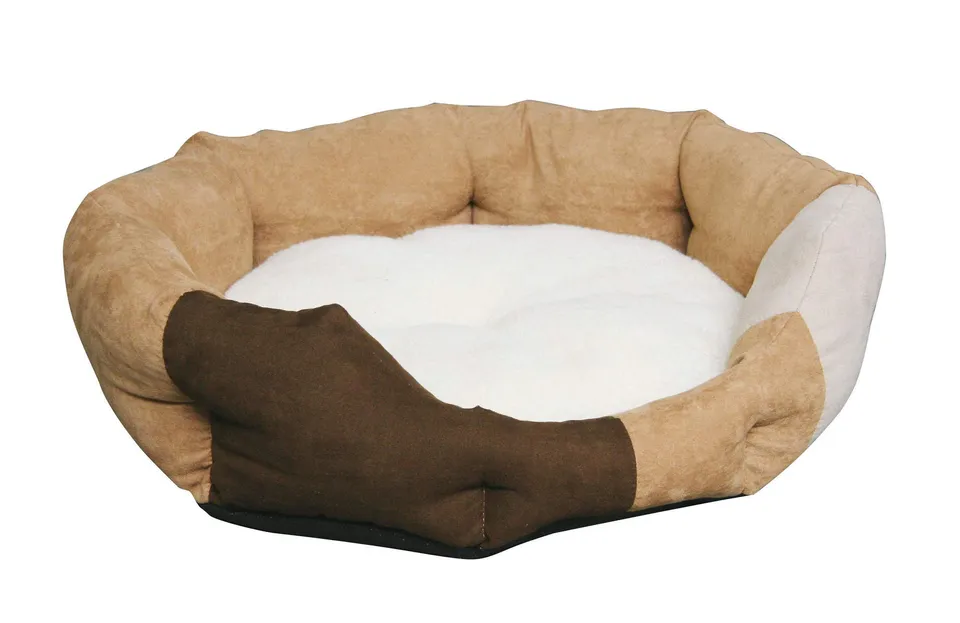 kerbl-lit-douillet-amy-71x64-cm-marron-brun-beige-panier-chien-et-chat image 1