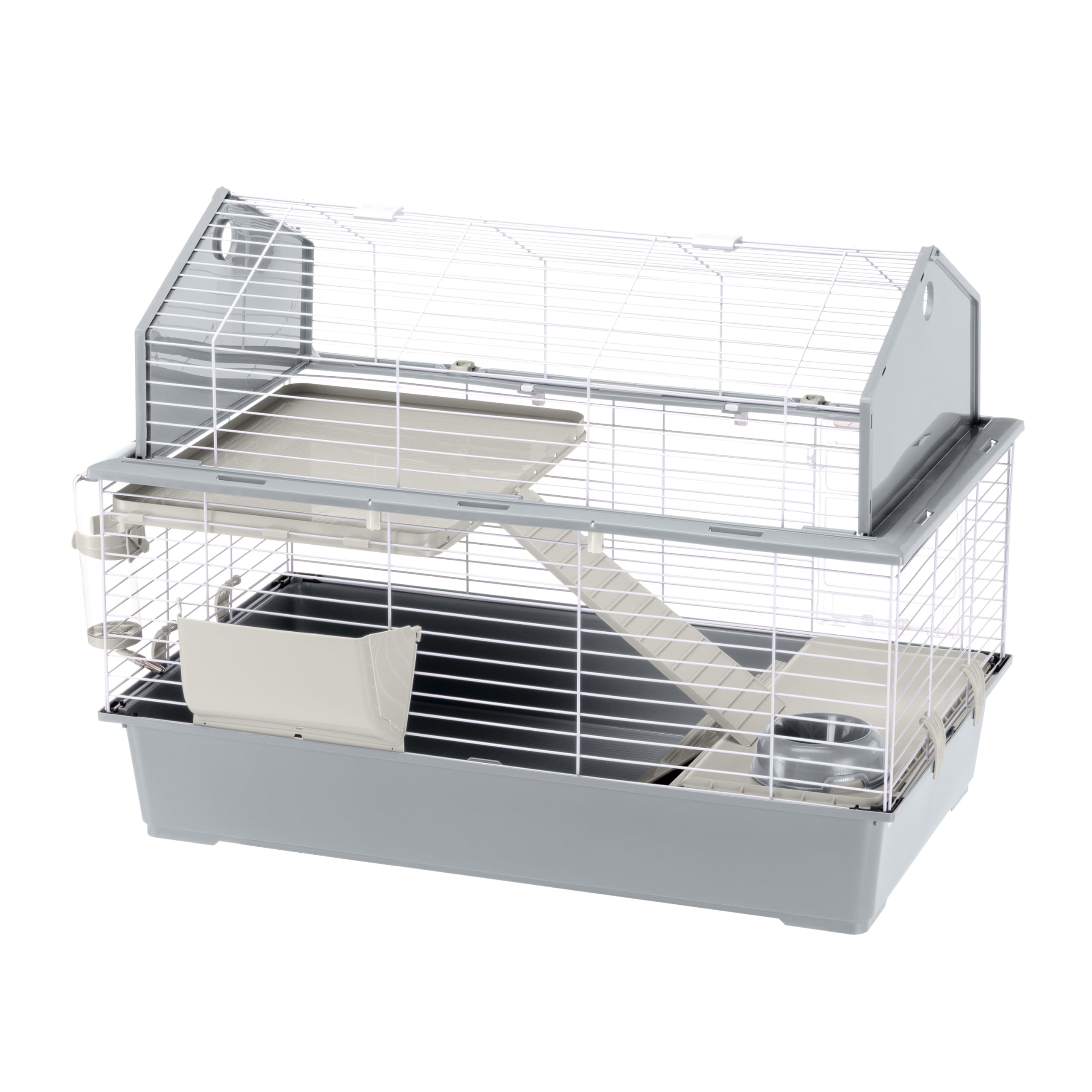 ferplast-barn-100-cage-2-tages-96x57x73-cm-pour-lapins-et-petits-animaux-avec-to image 7
