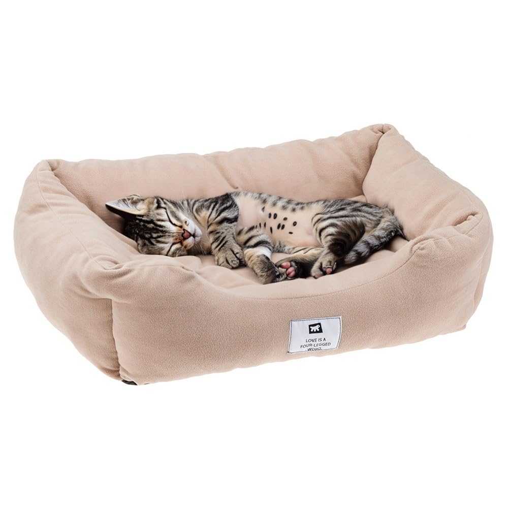 ferplast-coccolo-microfleece-50-canap-lit-pour-chiens-et-chats-taupe-55x45x20-cm image 6