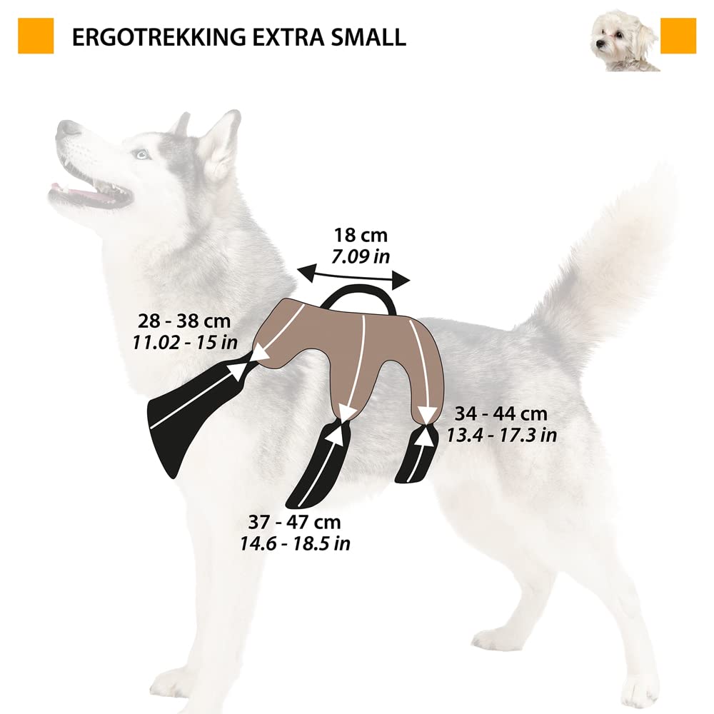 ferplast-ergotrekking-harnais-chien-r-glable-xs-37-47-cm-marron-rembourr-r-fl-ch image 2