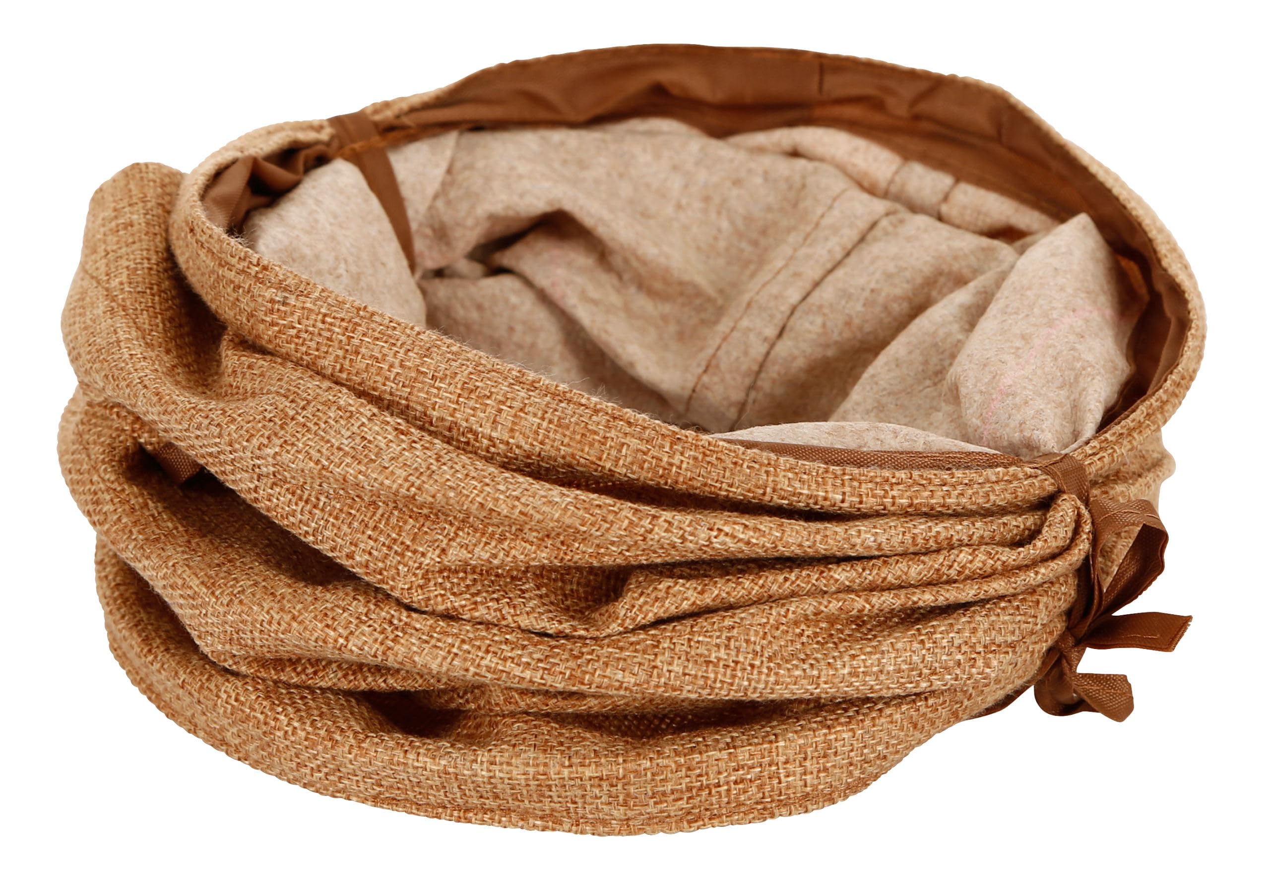 kerbl-pet-tunnel-de-jeu-pour-rongeurs-marron-50-cm-18-cm-toile-3-entr-es image 2