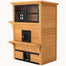 pawhut-abri-pour-chat-3-tages-avec-plancher-sur-lev-toit-asphalte-portes-d-vacua image 2