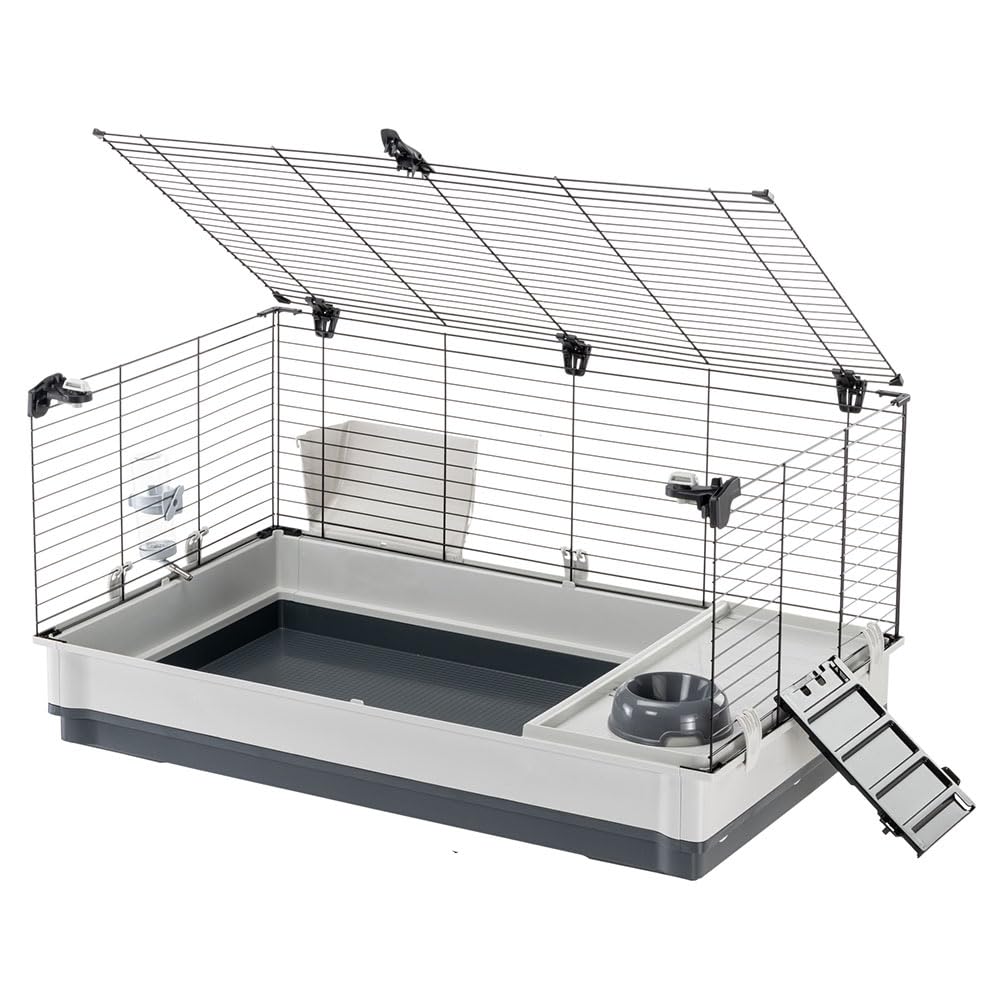 ferplast-krolik-large-cage-pour-lapins-cochons-d-inde-et-petits-animaux-100-x-60 image 6