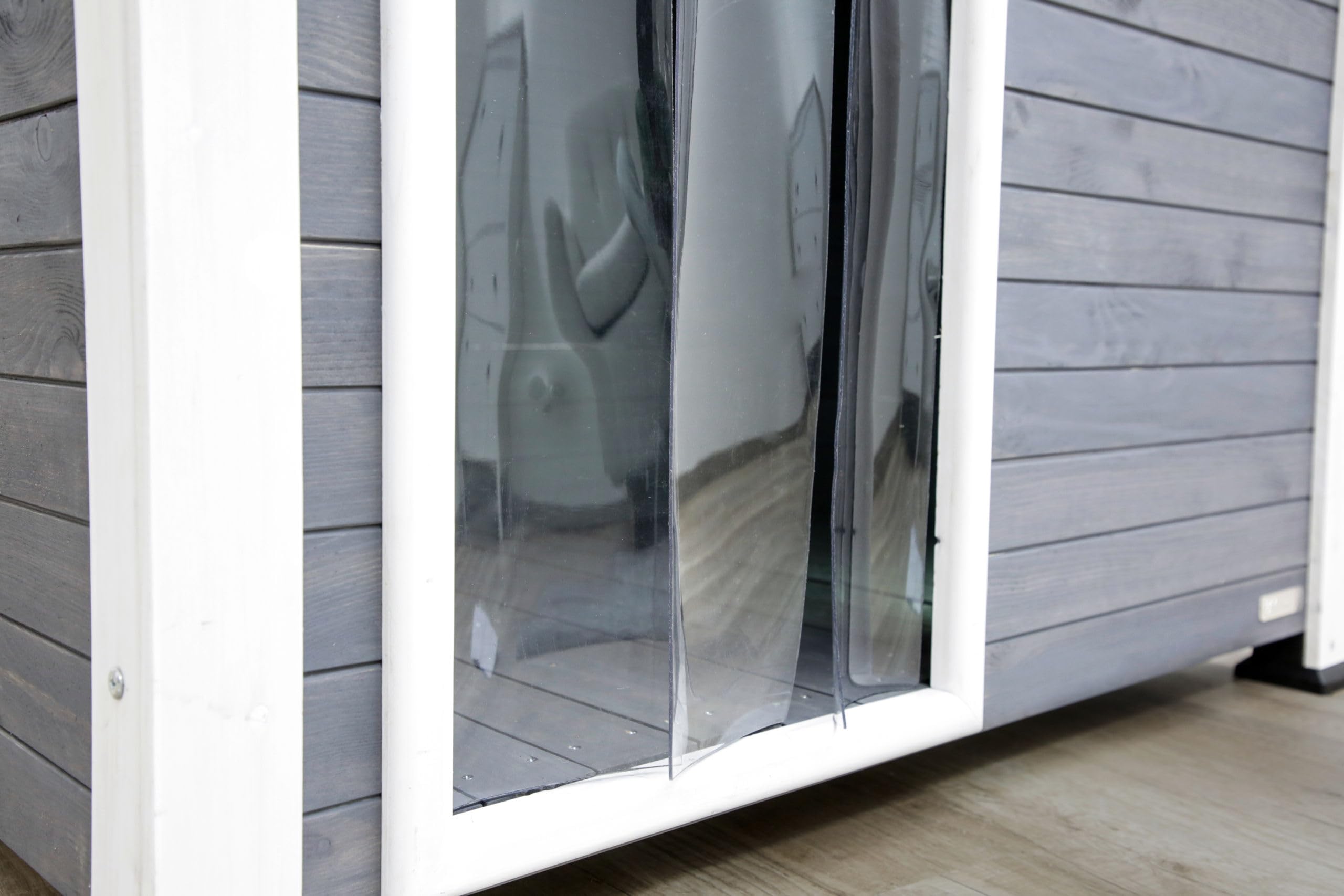 kerbl-pet-niche-chien-kenny-blanc-gris-113-x-77-x-81-cm-bois image 3