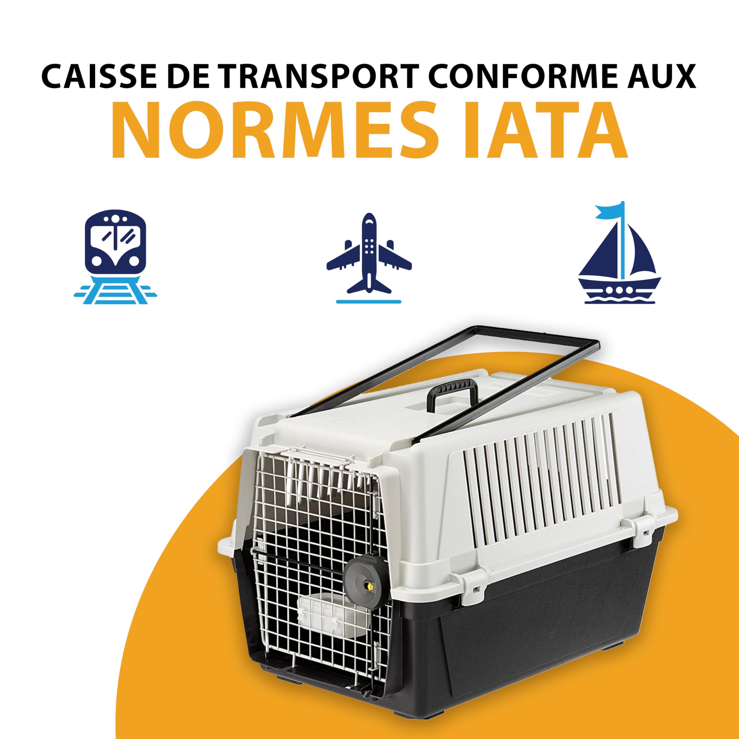 ferplast-atlas-40-caisse-de-transport-chien-moyen-49x68xh45-5-cm-gris image 5