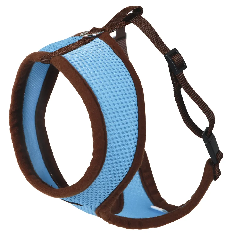 kerbl-active-bleu-harnais-pour-chat-en-maille-douce-avec-laisse-120-cm image 1