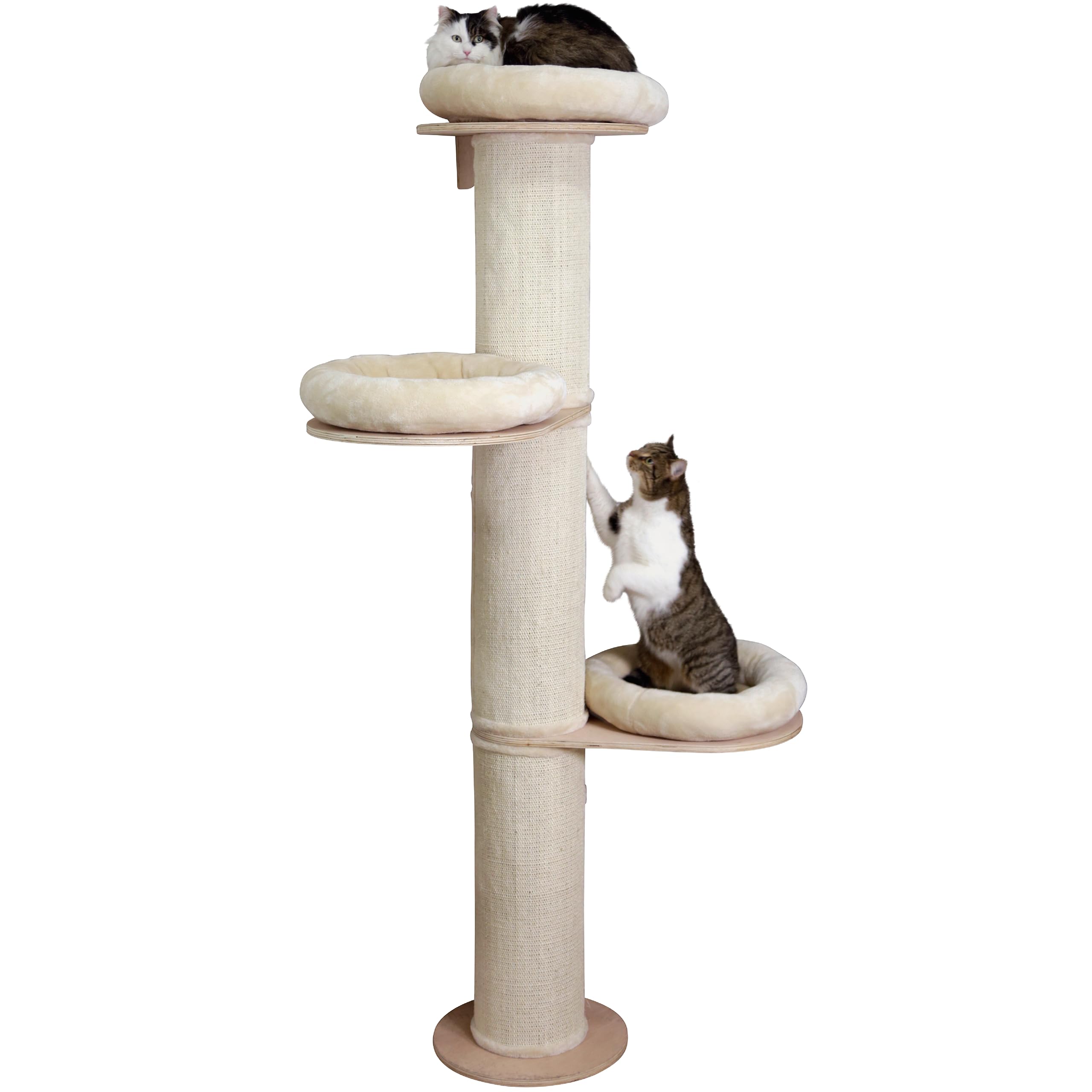 kerbl-pet-dolomit-tower-arbre-chat-beige-38-cm-h-187-cm image 1