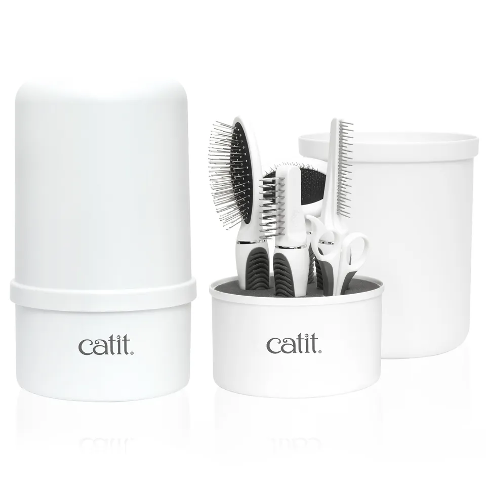 catit-kit-de-toilettage-pour-chats-poils-longs-5-outils image 1