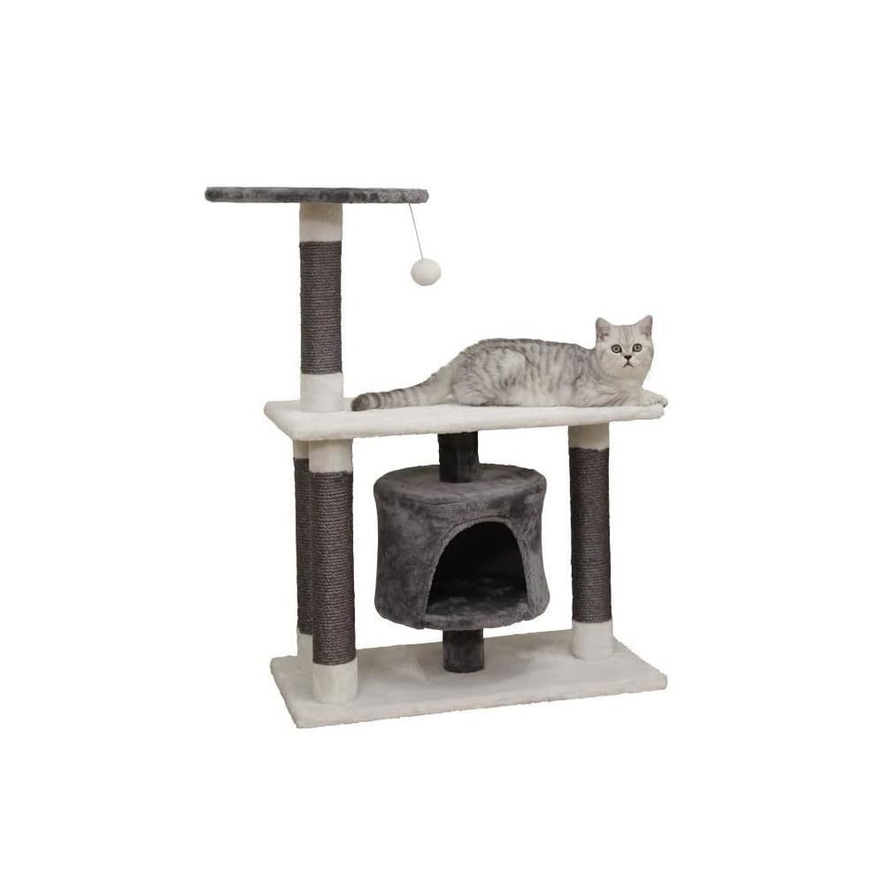 kerbl-pet-arbre-chat-jade-darklight-blanc-gris-70x35x96-cm image 6
