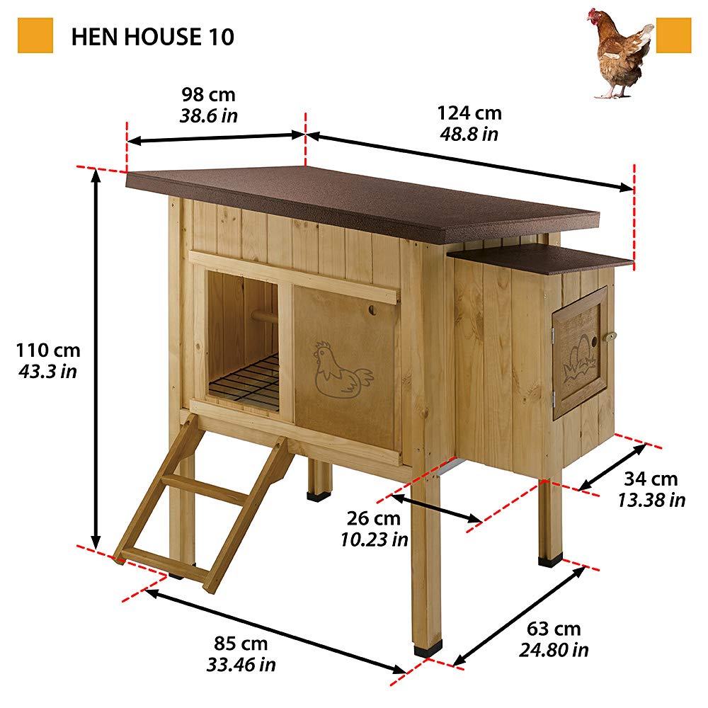 ferplast-hen-house-10-poulailler-ext-rieur-en-bois-fsc-pour-4-poules-124x98xh110 image 2