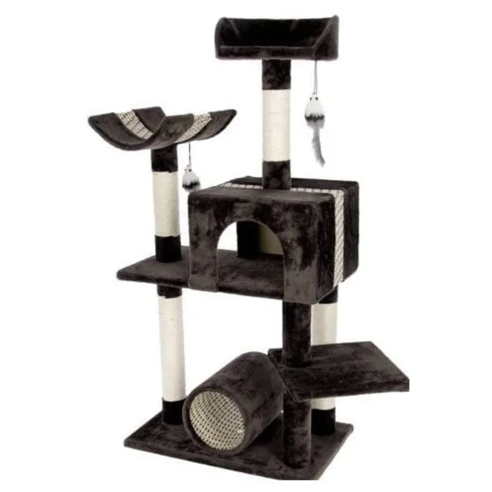 kerbl-safari-big-arbre-chat-brun-fonc-122-cm image 1