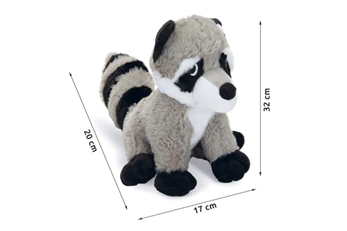 karlie-racco-jouet-peluche-chien-raton-laveur-gris-32-cm-avec-couineur image 4