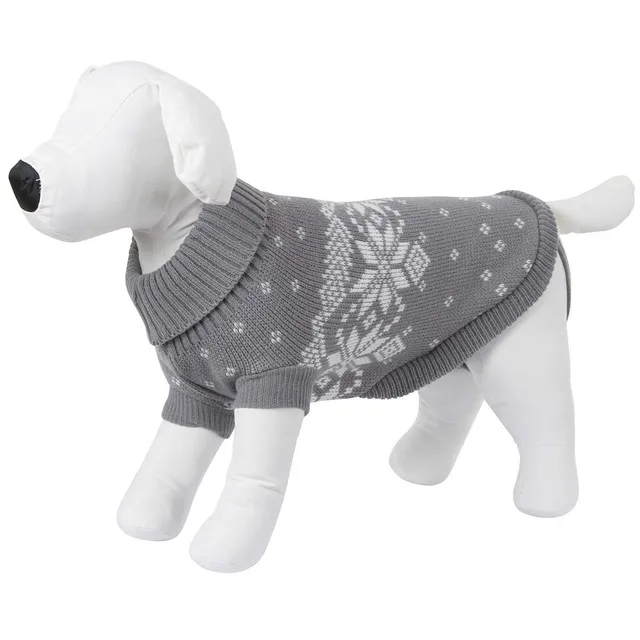 kerbl-lillehammer-pullover-pour-chien-gris-blanc-taille-xxs image 1