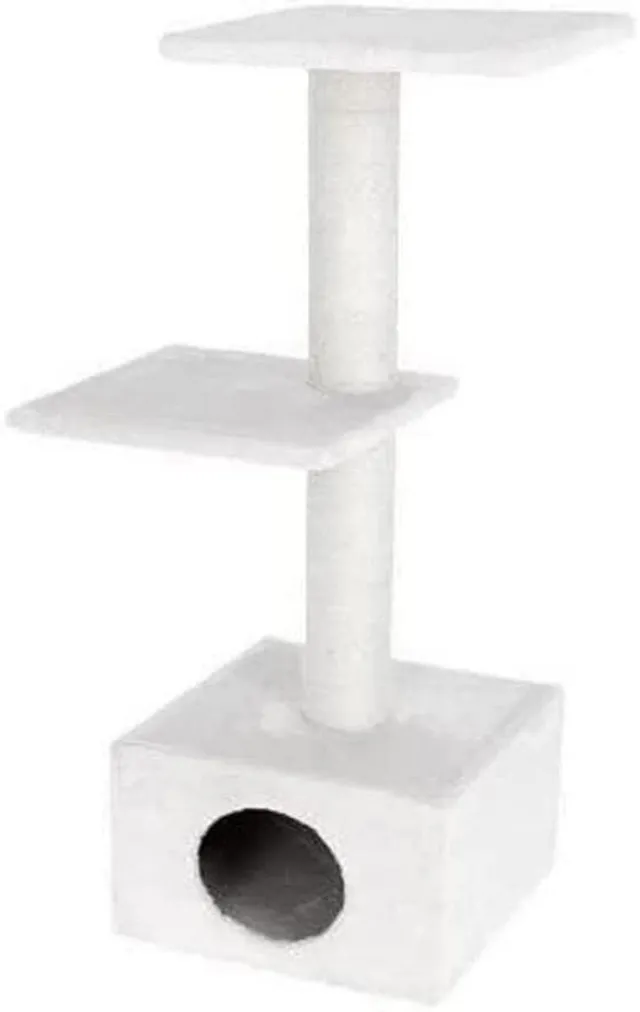 kerbl-pet-arbre-chat-venus-blanc-109-cm-griffoir-sisal image 1