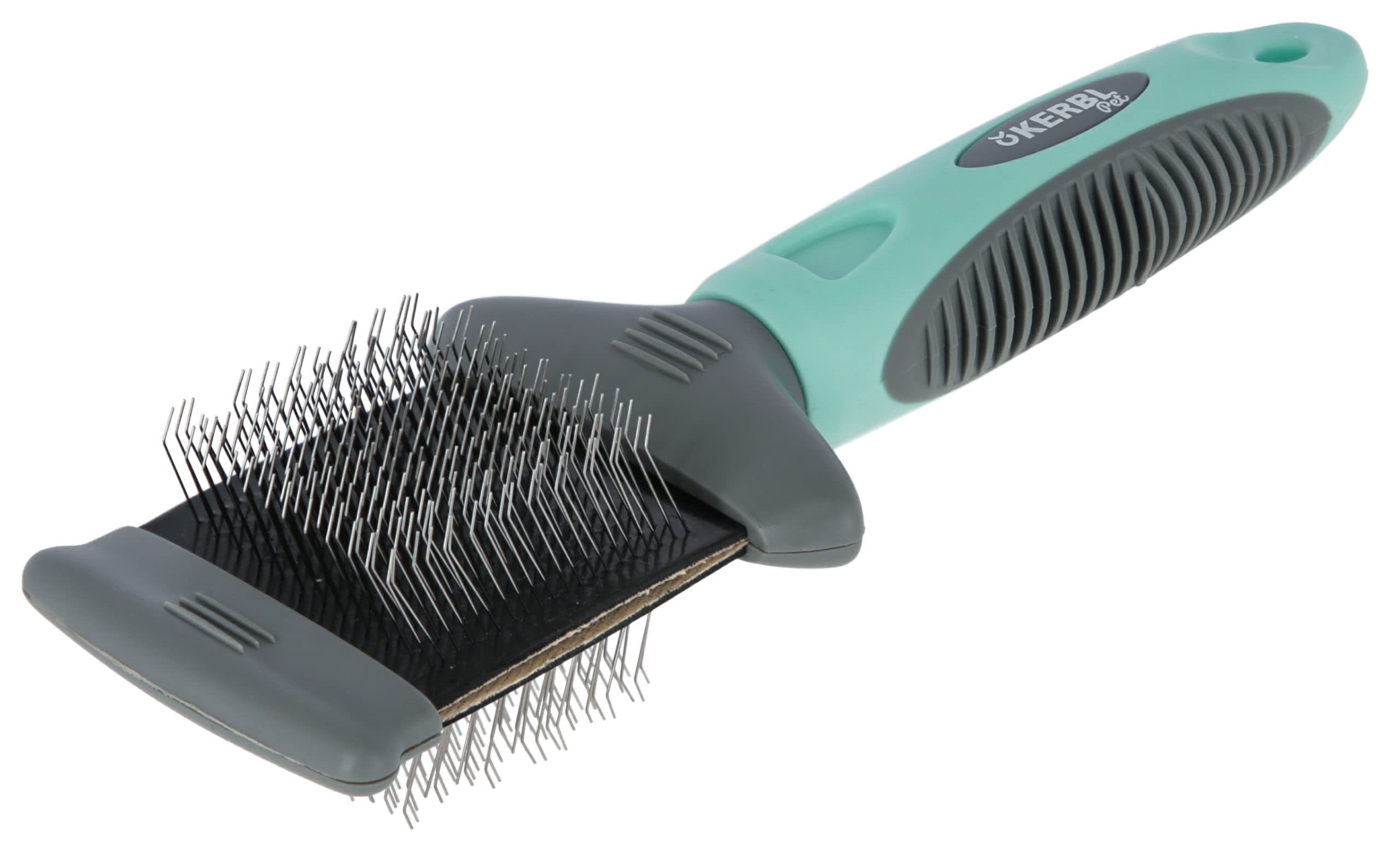 kerbl-carde-douce-corail-gris-16x6-cm-brosse-d-m-lante-chien-chat image 5
