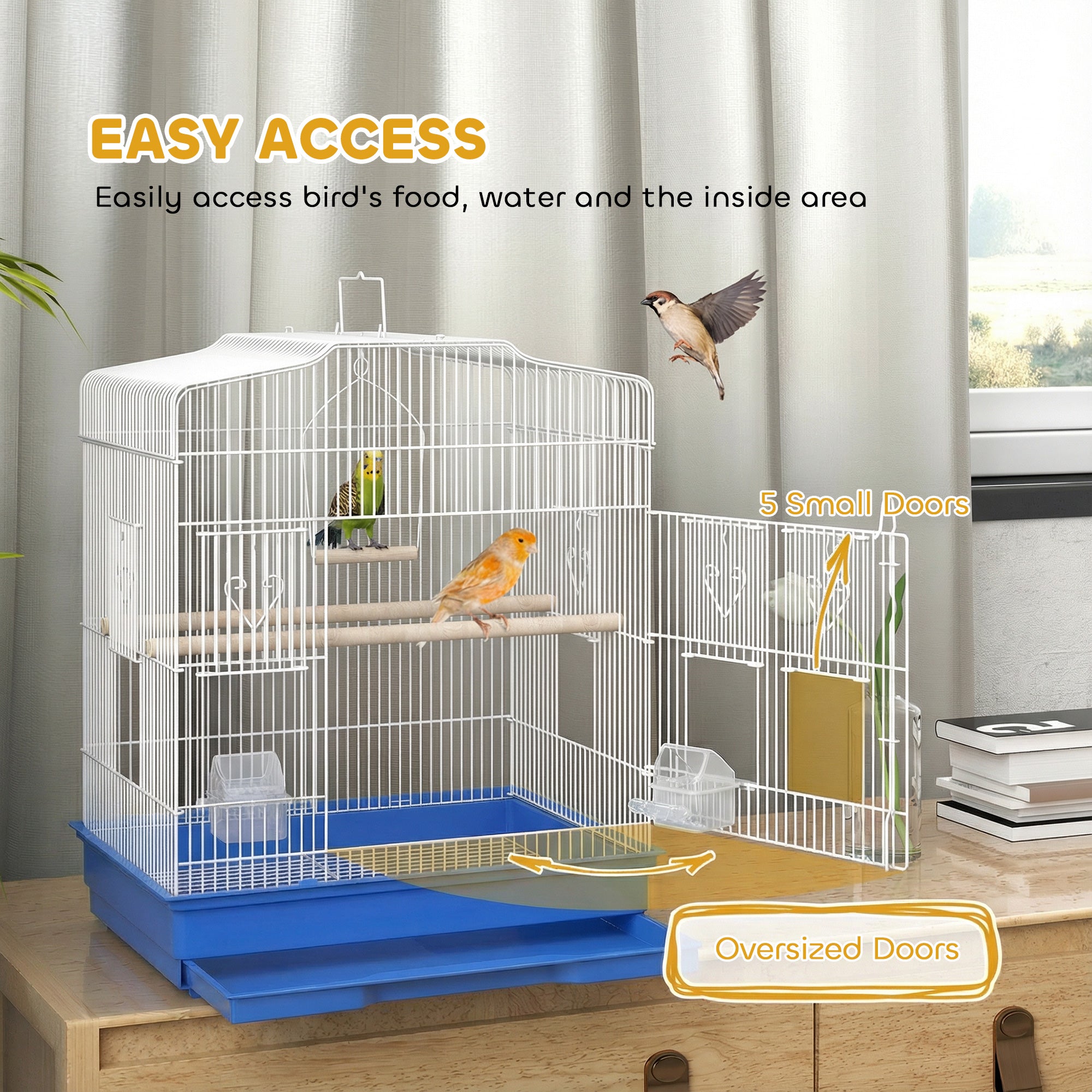 pawhut-cage-pour-oiseaux-23-pour-pinsons-canaris-et-perruches-avec-perchoirs-por image 6