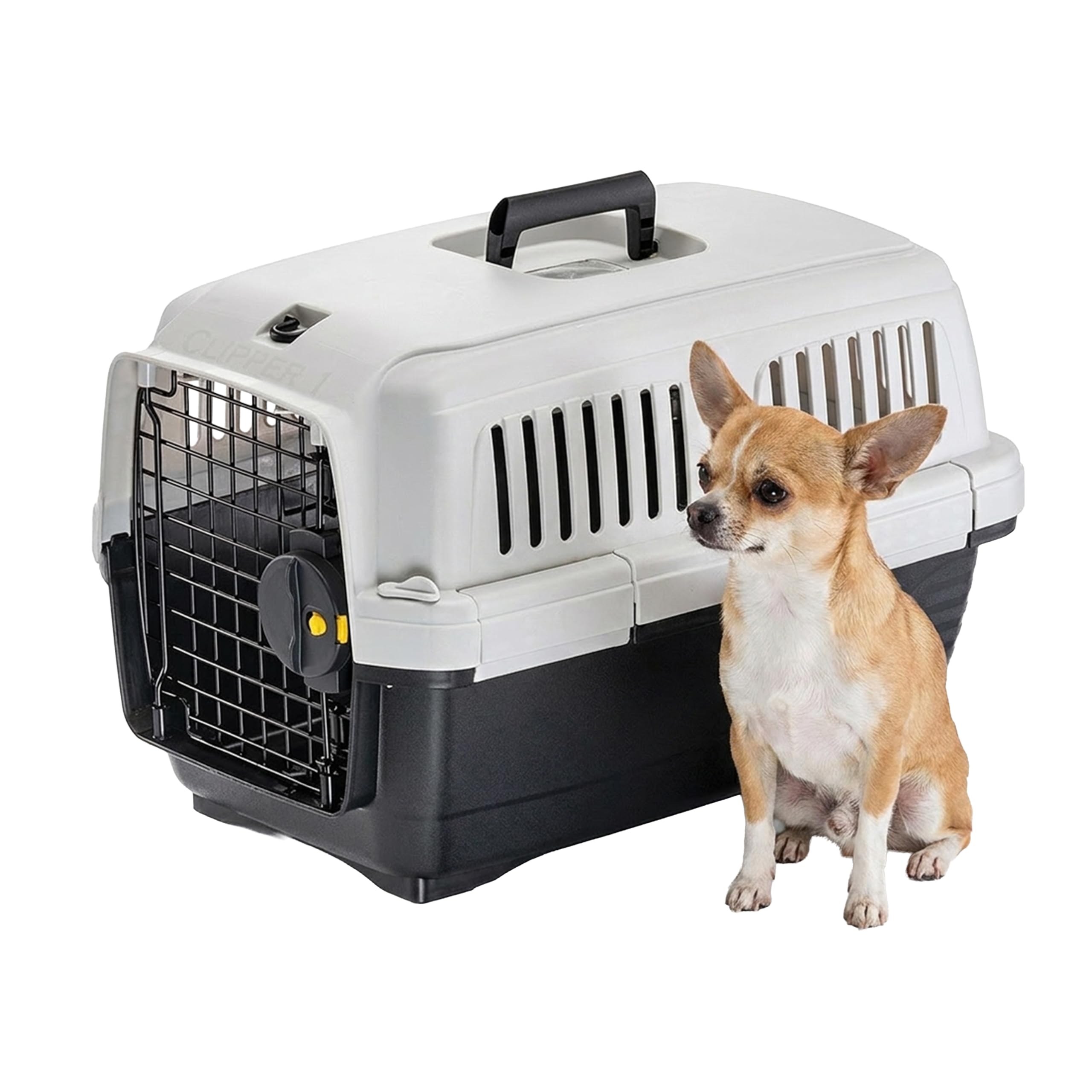 ferplast-clipper-1-caisse-de-transport-chat-et-petit-chien-50-x-33-x-32-cm-iata- image 1