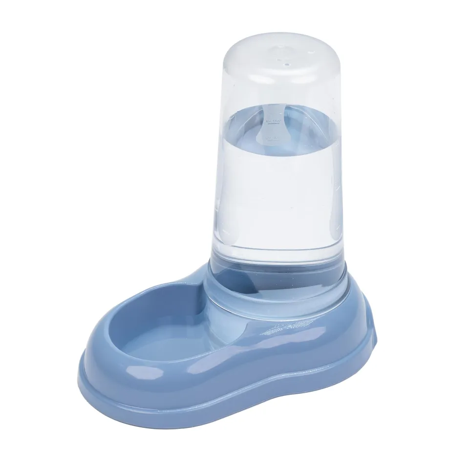 ferplast-azimut-600-distributeur-croquettes-et-eau-0-6-l-bleu-12-5-x-19-cm image 1