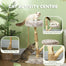 pawhut-arbre-chat-tour-35-pouces-poteaux-bois-couchage-et-jouet-marron image 6