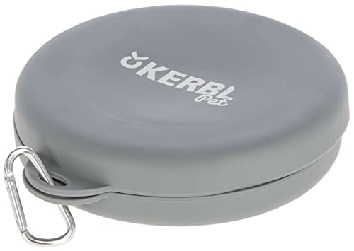 kerbl-pet-gamelle-voyage-pliable-grise-2-x-300-ml-avec-mousqueton image 5