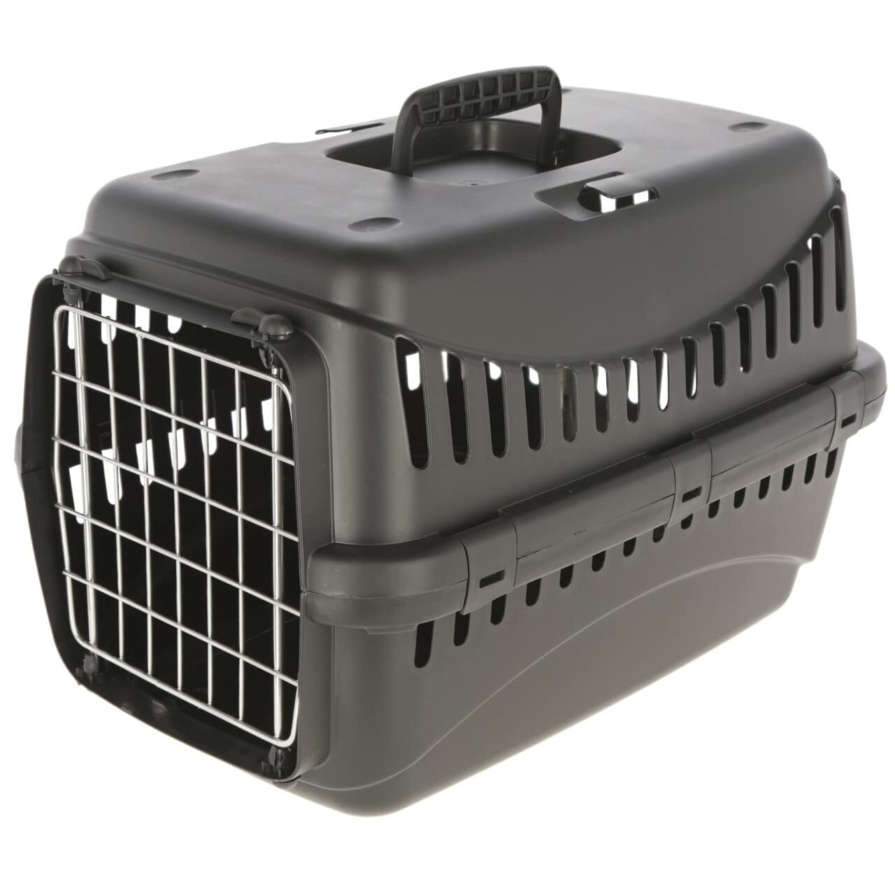 kerbl-cage-de-transport-expedition-eco-58x38x38-cm-noire-pour-chats-et-petits-ch image 1