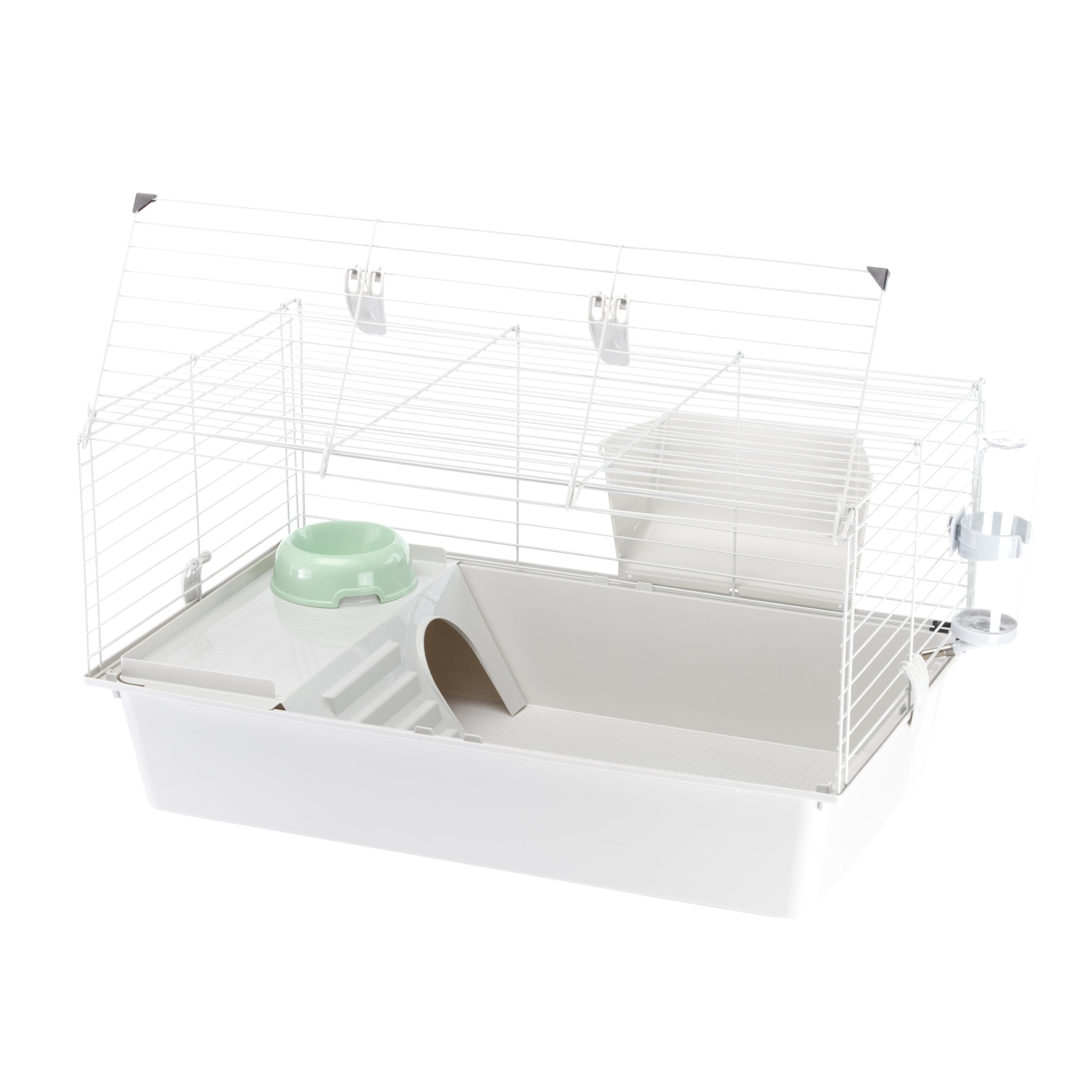 ferplast-cavie-80-cage-pour-cochon-d-inde-77-x-48-x-42-cm-grise-avec-accessoires image 4