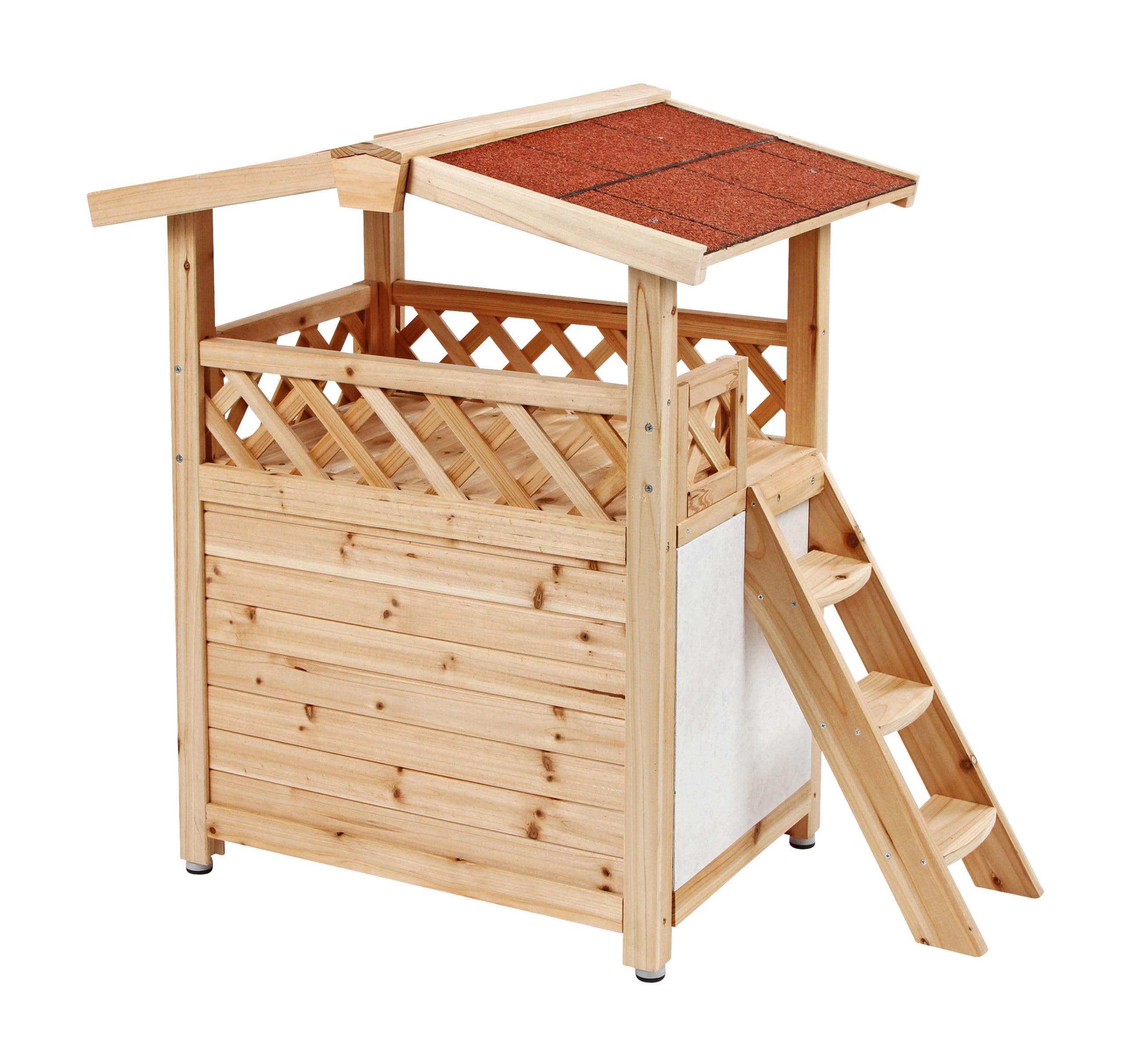 kerbl-maisonnette-pour-chat-tyrol-alpin-88x57x77-cm-abri-ext-rieur-isol image 3