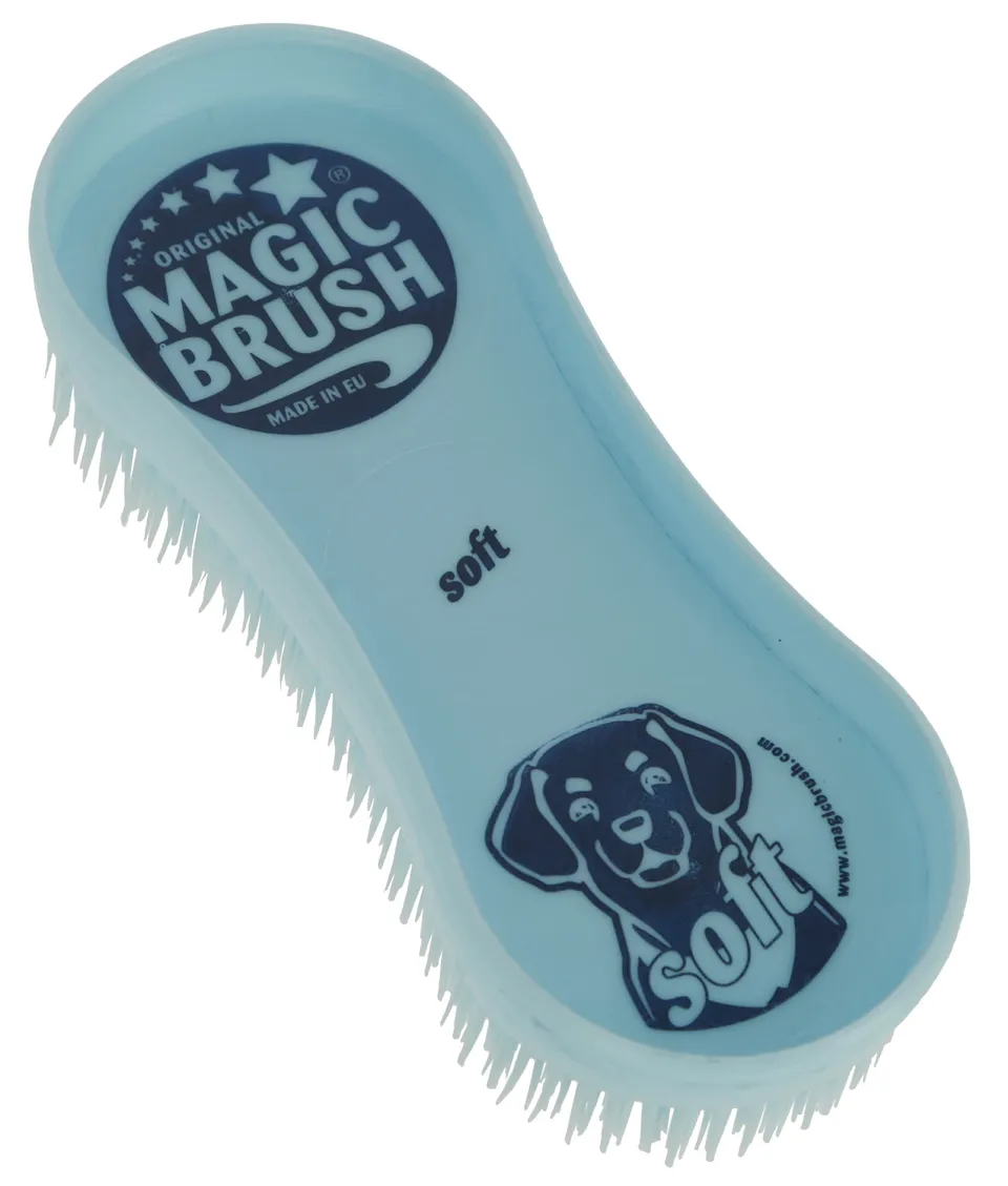 kerbl-magicbrush-dog-soft-brosse-pour-chien-bleu-clair image 1
