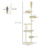 pawhut-arbre-chat-du-sol-au-plafond-90-5-98-5-beige-multi-plateformes image 4