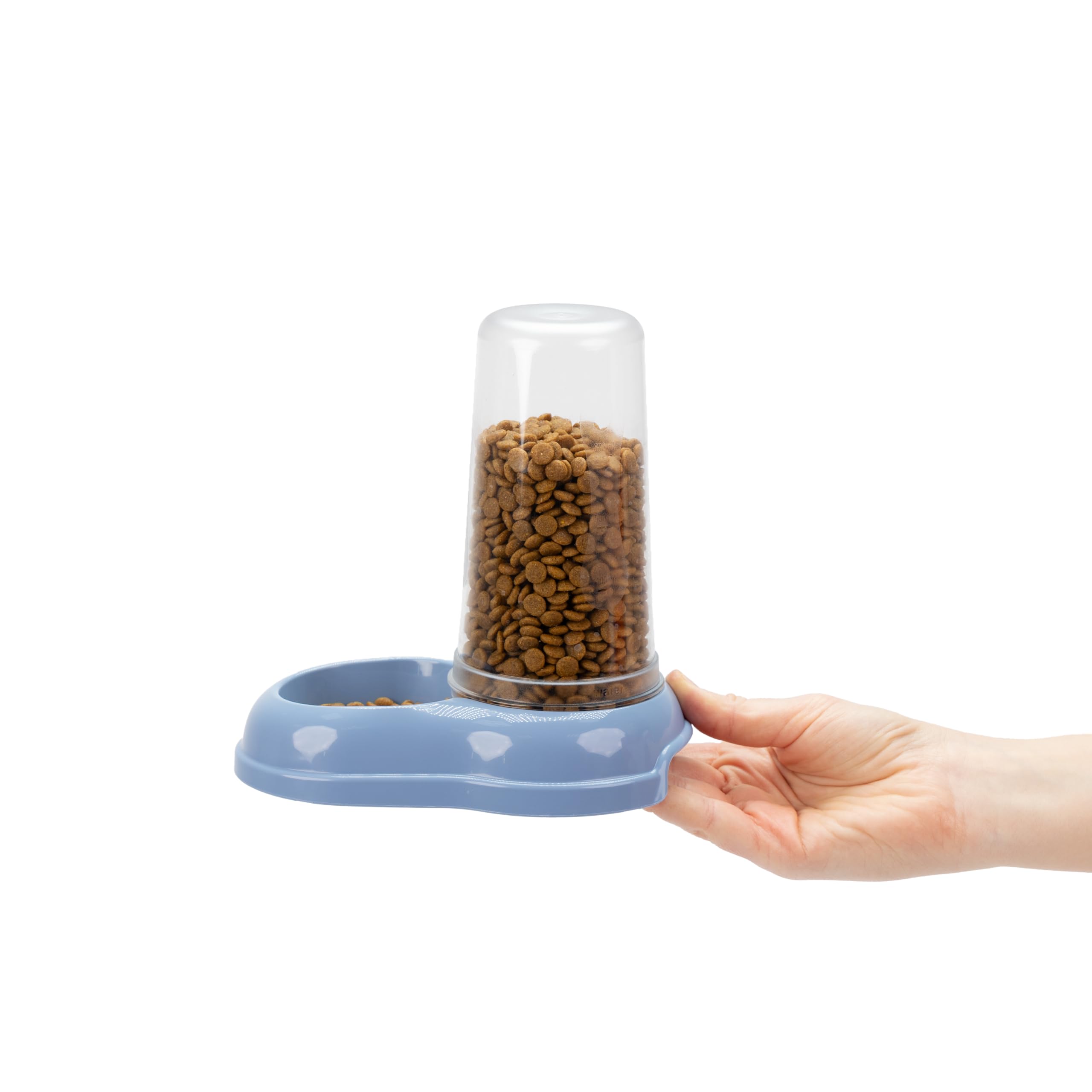 ferplast-azimut-600-distributeur-croquettes-et-eau-0-6-l-bleu-12-5-x-19-cm image 2