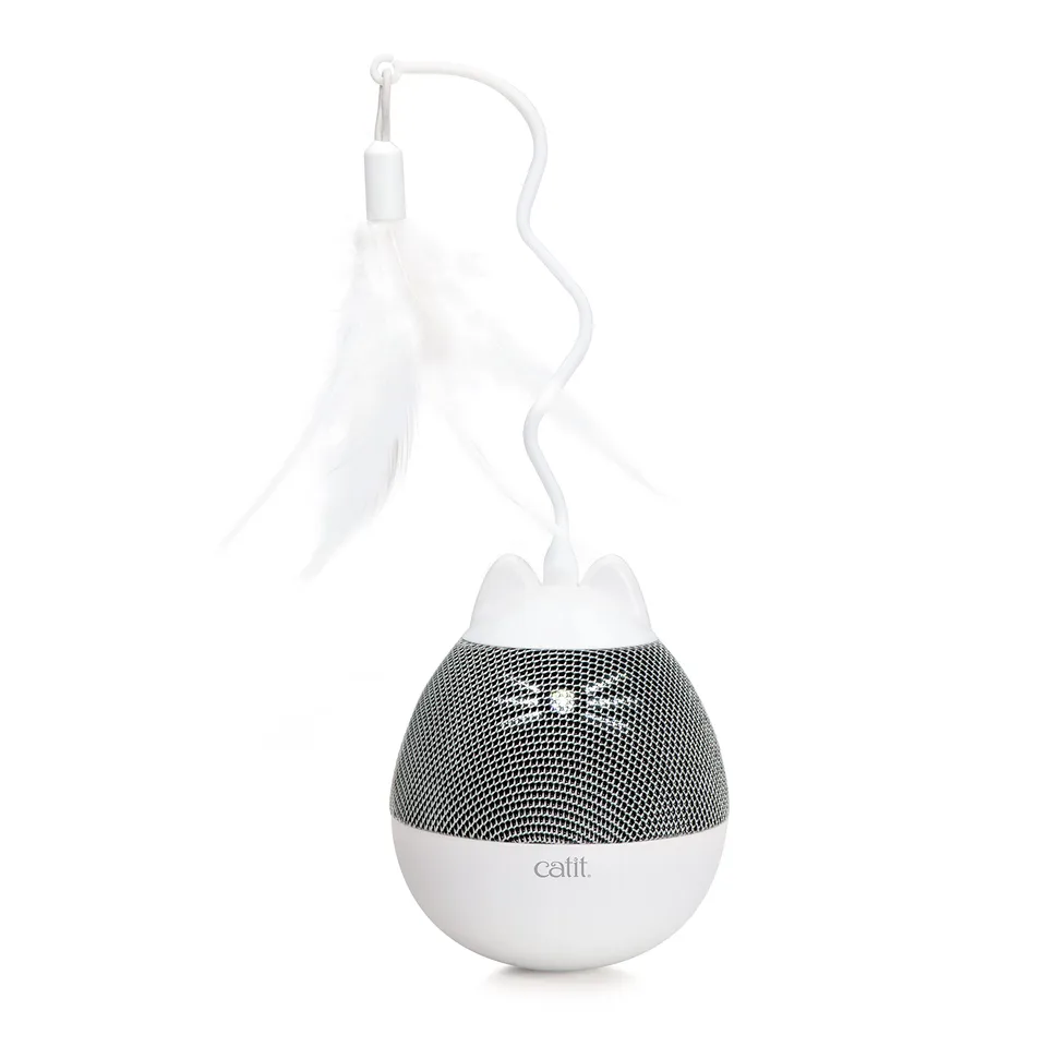 catit-pixi-spinner-jouet-pour-chat-gris-lectronique-friandises image 1