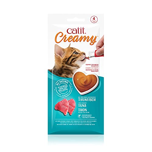 catit-creamy-au-thon-lot-de-4-friandises-l-cher-pour-chat-sans-c-r-ales-la-tauri image 5
