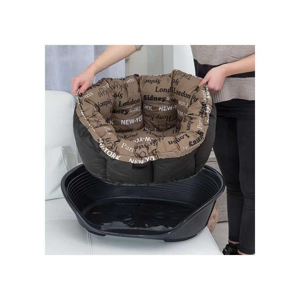 ferplast-sofa-2-panier-chien-et-chat-52-x-39-x-h-21-cm-marron image 3