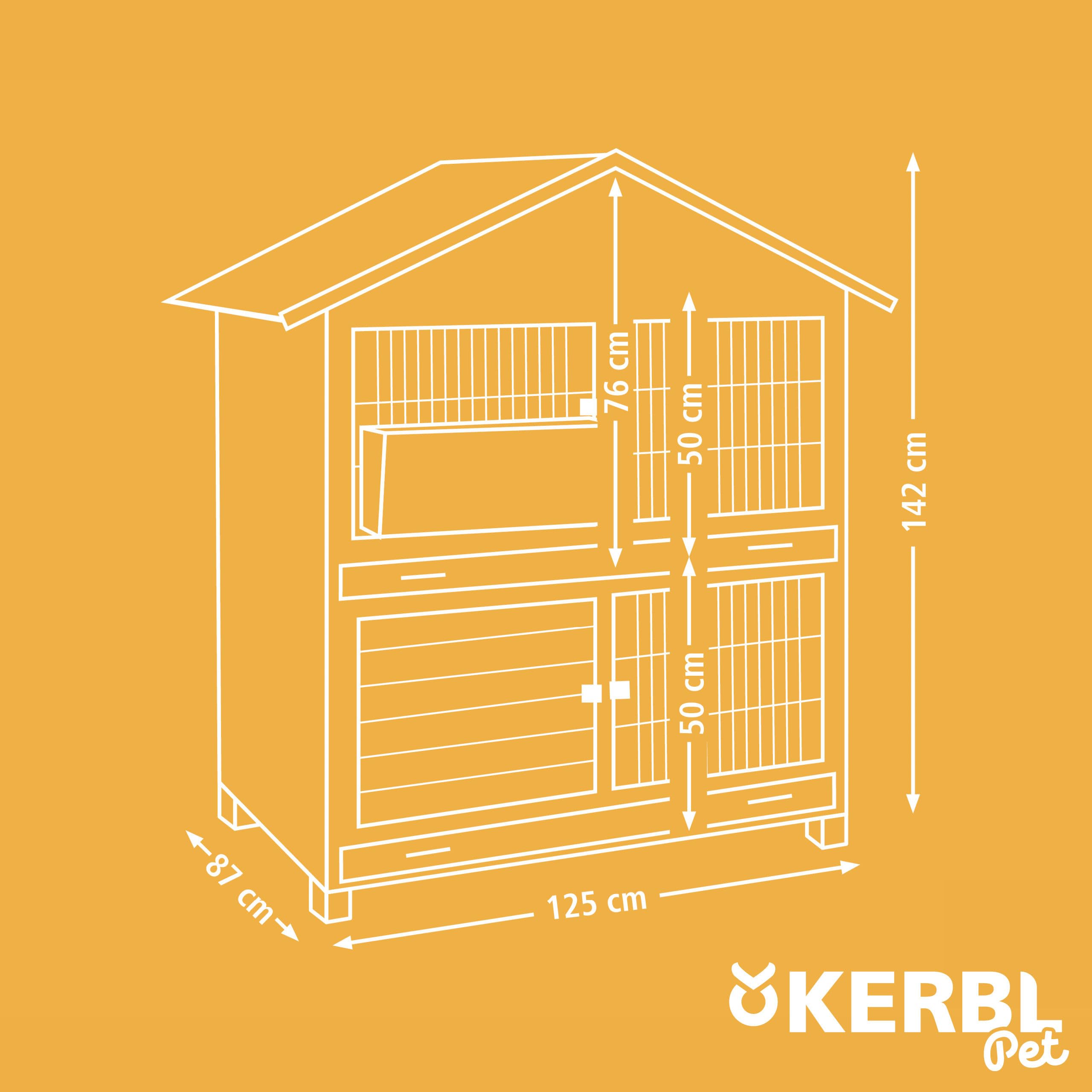 kerbl-pet-cage-rongeurs-s-dtirol-125-x-87-x-142-cm-bois-clapier-lapins image 6