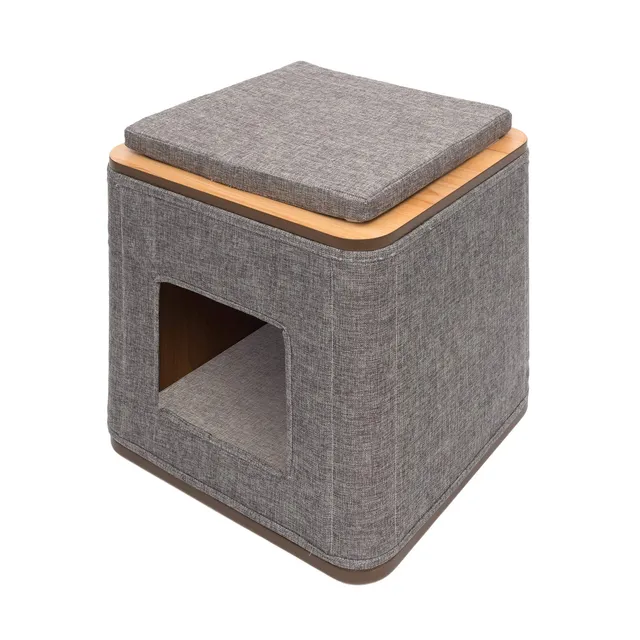 catit-vesper-cubo-meuble-pour-chat-pierre image 1