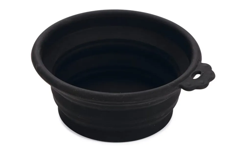 karlie-bol-de-voyage-en-silicone-250-ml-noir-pliable image 1