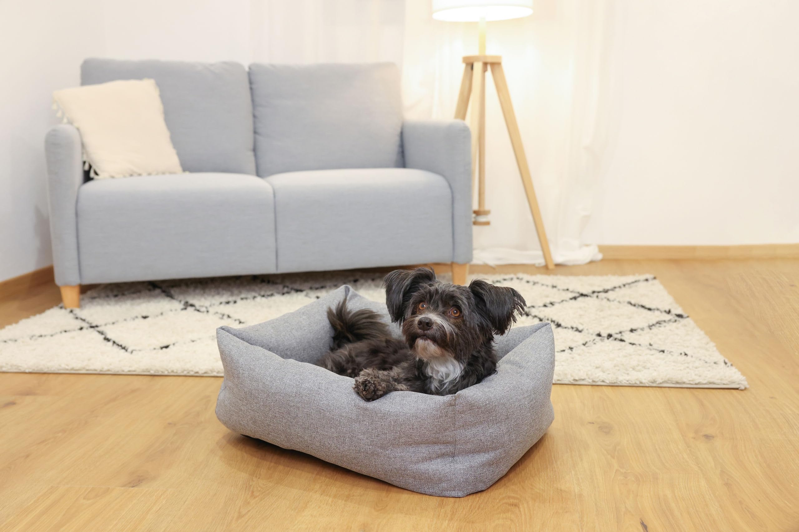 kerbl-pet-lit-douillet-ely-gris-p-trole-60-x-70-cm image 3