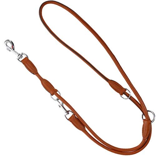 kerbl-roma-laisse-longue-chien-cuir-rond-cognac-200-cm-8-mm image 4