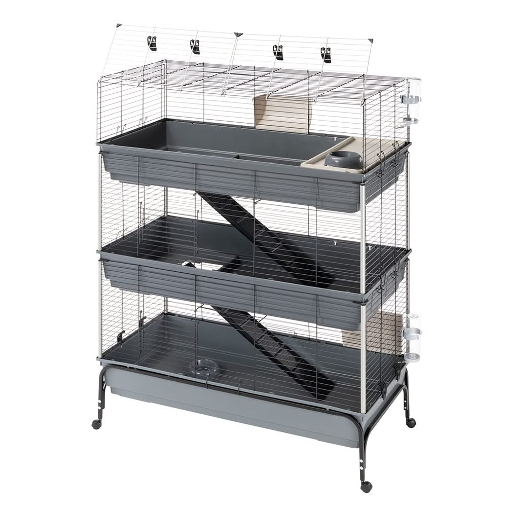 ferplast-rabbit-120-tris-cage-3-tages-pour-lapins-118-x-58-x-166-cm-avec-support image 2