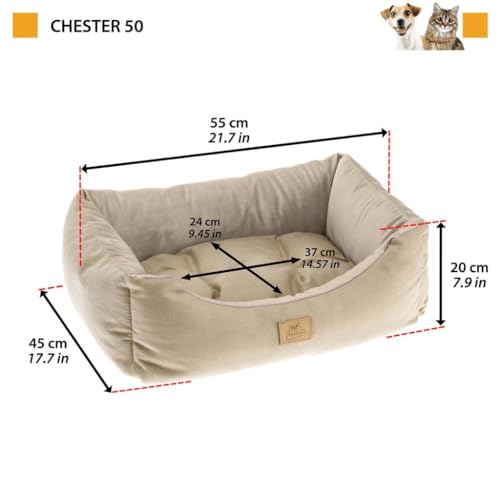ferplast-chester-50-canap-lit-pour-chien-et-chat-beige-55-x-45-x-20-cm image 6