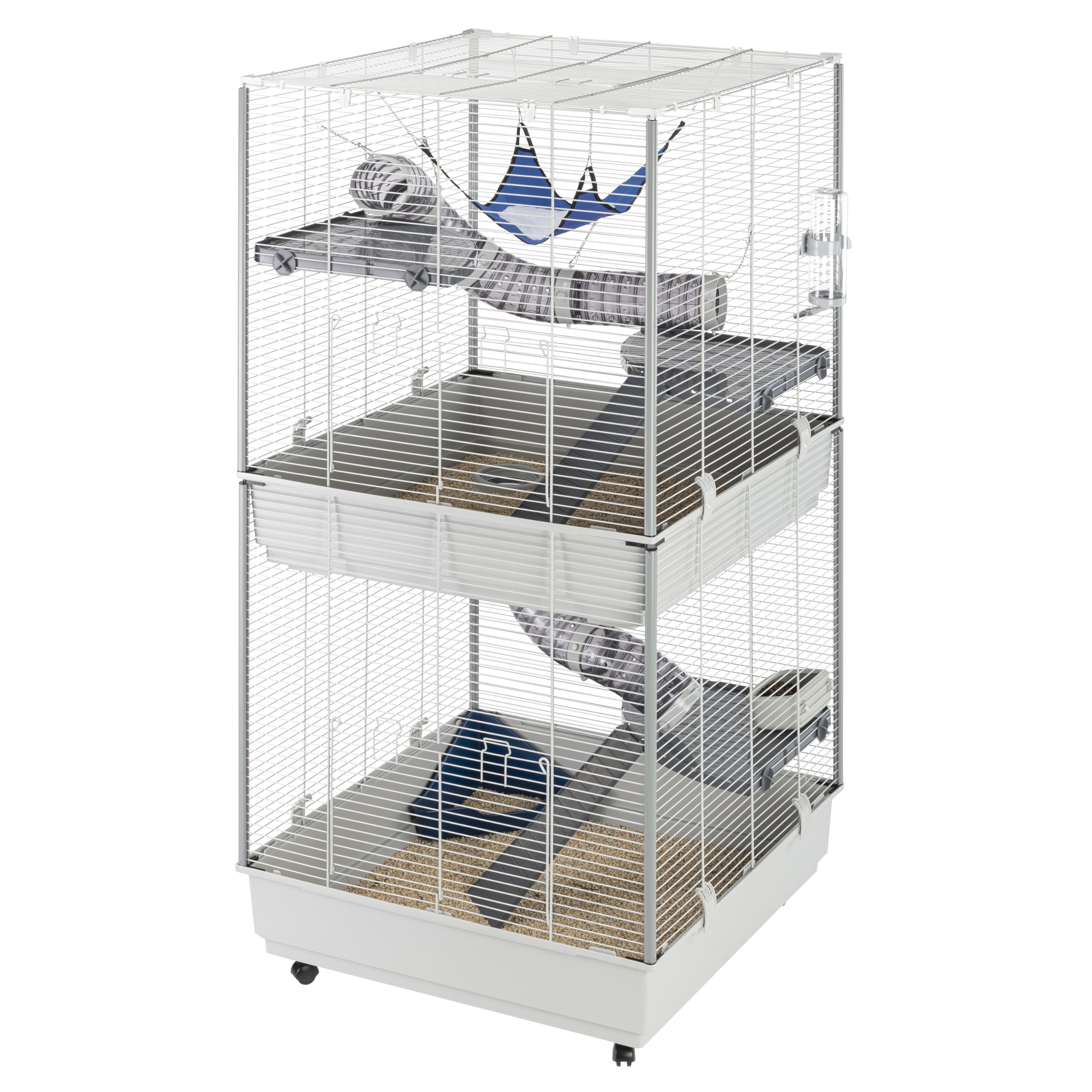 ferplast-furet-tower-cage-pour-furets-75x80x161-cm-grise image 6